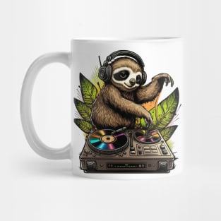 Cute Sloth DJ Mug